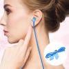 20 Pairs Corded Ear Plugs Reusable Silicone Earplugs with String Banded Ear Plug for Sleeping Noise Cancelling Noise Reduction Hearing Protection(Blue) view 3