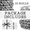 10 Yards x 10 Rolls Cow Print Ribbons  10PCS Cow Print Ribbons 10 Yards Each Curling String for Party Western Cowboy Theme for Birthday Party Favor Supplies Decorations view 2
