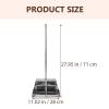 OUNONA Stainless Steel Upright Dustpan Garbage Pan with Long Handle Stand Up Dustpans Room Cleaning Shovel Heavy Duty Standing Dustpan Pet Poop Tray for Lobby Garage Home view 4