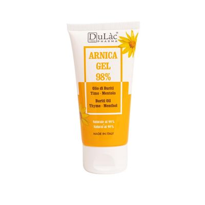 Dulac Arnica Body Massage Gel  Water-Based Cosmetic Massage Gel with Arnica Montana, Fast-Absorbing Lightweight Texture, Non-Greasy Feel, Dermatologically Tested, 1.7 Fl Oz