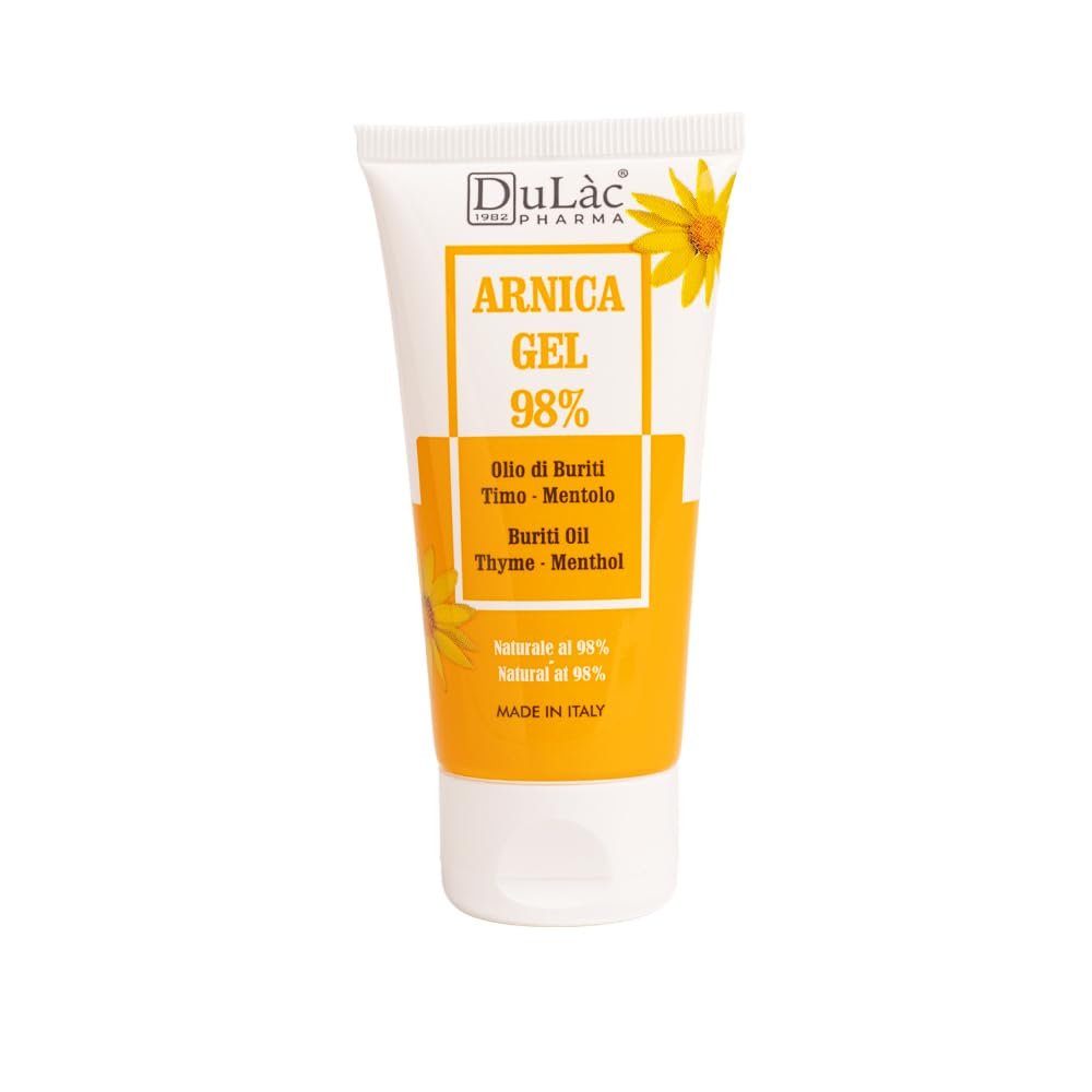 Dulac Arnica Body Massage Gel Water-Based Cosmetic Massage Gel with Arnica Montana, Fast-Absorbing Lightweight Texture, Non-Greasy Feel, Dermatologically Tested, 1.7 Fl Oz