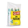 Glad Everyday Clear Plastic Cups with Palm Leaves Print - Strong and Sturdy Drinking Cup for All Occasions, 18 Ounce, 50 Count view 2