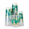 Glad Everyday Clear Plastic Cups with Palm Leaves Print - Strong and Sturdy Drinking Cup for All Occasions, 18 Ounce, 50 Count view 4