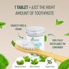 200 Pack Natural Toothpaste Tablet Bits - Chewable Mouthwash Whitening Bite Tablets for Teeth SLS & Fluoride Free Eco & Travel Friendly - Zero Waste Packaging - Mint & Activated Charcoal (Peppermint) view 3