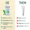 200 Pack Natural Toothpaste Tablet Bits - Chewable Mouthwash Whitening Bite Tablets for Teeth SLS & Fluoride Free Eco & Travel Friendly - Zero Waste Packaging - Mint & Activated Charcoal (Peppermint) view 4