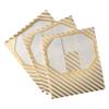 Celebrate It Gold & White Striped Treat Boxes, 6 Packs: 3 ct. (18 total) view 4