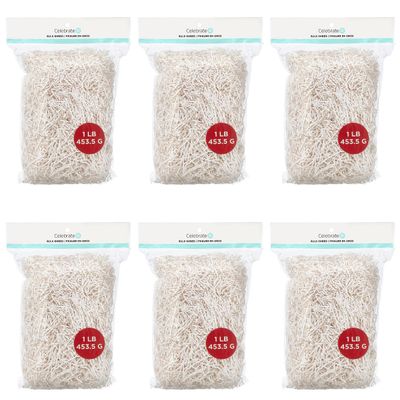 Celebrate It White Paper Shreds, 1lb., 6 Pack