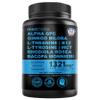 12-in-1 Nootropic Brain Supplement Anhydrous: Ginkgo Biloba for Brain Support, Memory and Focus - B12, Alpha GPC, L Theanine and Choline Supplements with Bioperine Non Caffeinated 1321mg (60ct) view 1