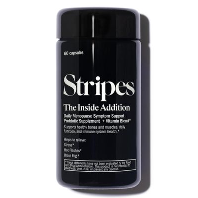 Stripes Beauty Naomi Watts The Addition Supplement Support Perimenopause Menopause Symptoms Relieve Hot Flashes Stress Brain Fog Probiotic Multi Vitamin 60 Ct