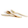 Celebrate It Gold Hammered Plastic Cutlery Set, 6 Packs: 120 ct. (720 total) view 3
