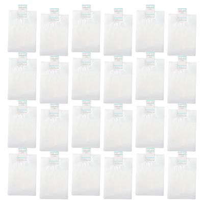 Celebrate It 25 Sheets (600 total) Clear Plastic Zip Treat Bags with Handle - Resealable Bag for Candy, Cookies, and Baked Goods - Bulk 24 Pack