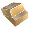 Celebrate It Gold Treat Boxes with White Trim, 6 Packs: 3 ct. (18 total) view 3