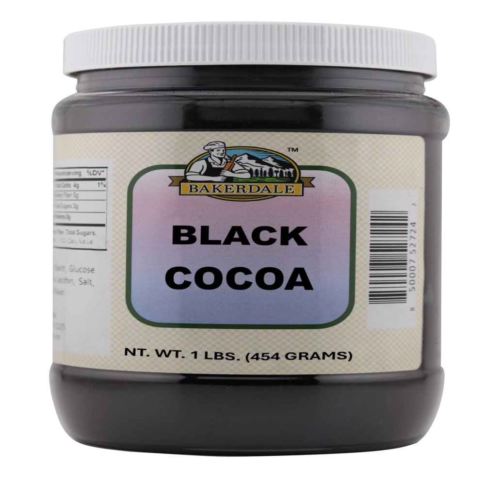 Bakerdale Black Cocoa Powder 1 lbs. reclosable container