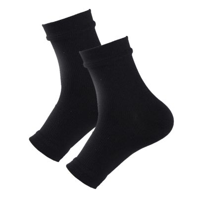 Bluelans Plantar Fasciitis Relief Socks (1 Pair) for Women & Men, Best Compression Sleeves for All Day Wear with Foot/Arch Pain Relief Black S/M