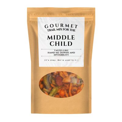 Middle Child Trail Mix - Funny Sibling Gifts - Brother Gifts from Sister - Middle Children Matter - Big Sister Middle Brother Little Sister - Middle Child Gifts - Funny Gag Gift for Brother - Brother Gifts from Brother