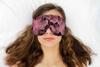 Candi Andi Handmade Weighted Sleep Eye Mask Yoga Pillow - Flax Seed Fill - Lavender Scented - Chocolate Ginkgo - TEMFL-CG view 2