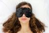 Candi Andi Handmade Weighted Sleep Eye Mask Yoga Pillow - Flax Seed Fill - Lavender Scented - Chocolate Ginkgo - TEMFL-CG view 4
