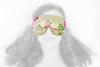 Candi Andi Handmade Weighted Sleep Eye Mask Yoga Pillow - Flax Seed Fill - Lavender Scented - Creamy Leaves - TEMFL-CL view 1