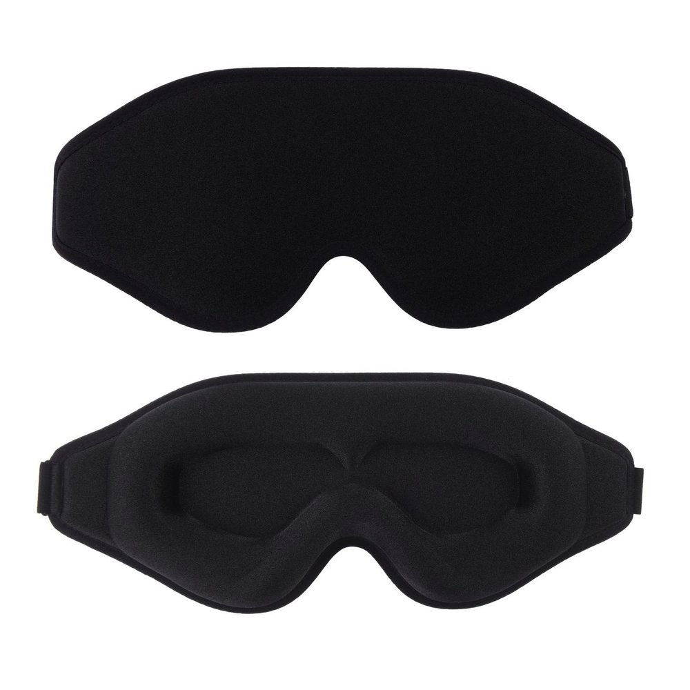 EMICUTE 3D Sleep Mask for Women Men Eye Covers, Super Comfort Eye Mask for Sleeping and Lash Extentions, 100% Blackout Blindfold for Flight Travel Yoga Nap