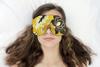 Candi Andi Handmade Weighted Sleep Eye Mask Yoga Pillow - Flax Seed Fill - Lavender Scented - Golden Botanic - TEMFL-GB view 2