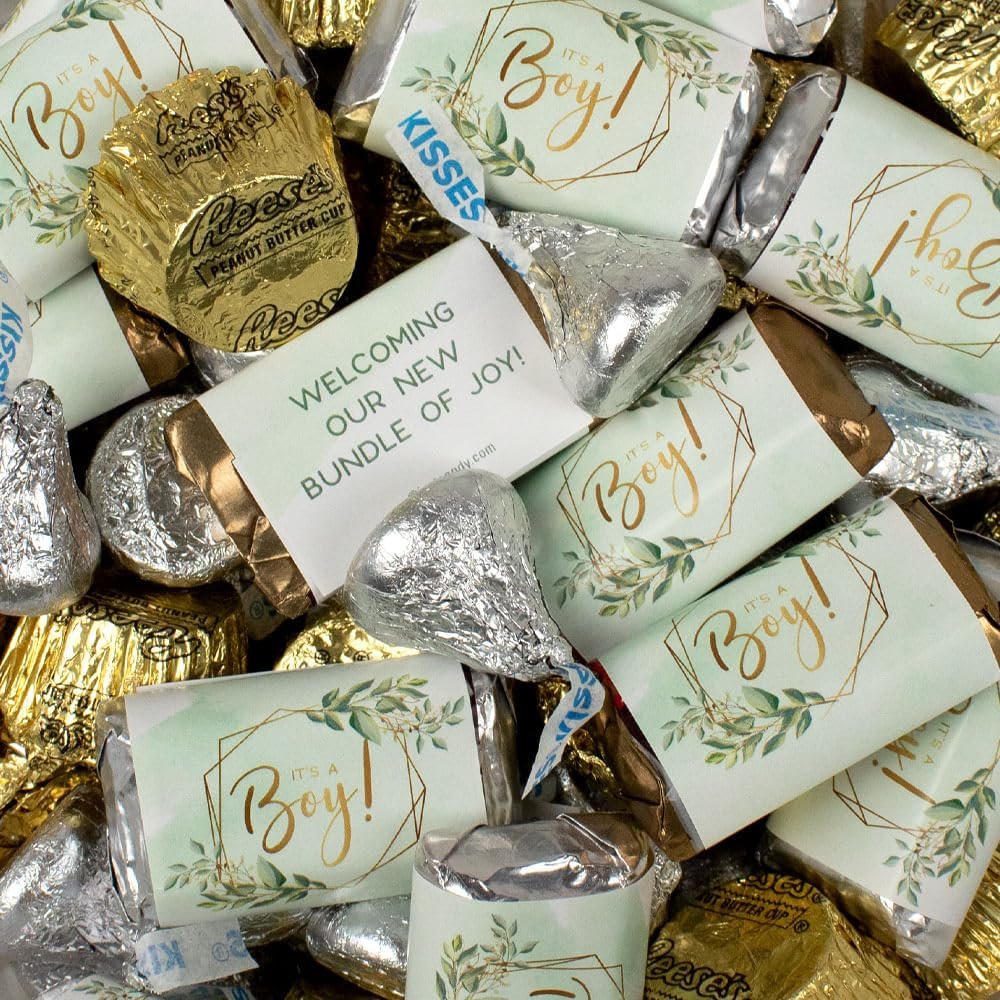 105pcs It's a Boy baby Shower Candy Mix (1.75 lbs - Approximately 105 Pcs) - Bulk Party Favors for Guests, Candy for Candy Buffet