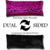 Candi Andi Handmade Luxe Serenity Eye Pillow - All-Natural Flaxseed - Unscented  Weighted Eye Mask for Yoga, Meditation, Hot & Cold Therapy - Magenta Doodle - TEP-MD view 3