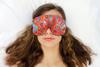 Candi Andi Handmade Weighted Sleep Eye Mask Yoga Pillow - Flax Seed Fill - Lavender Scented - Frilly Fiesta - TEMFL-FF view 2