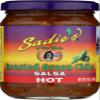 Sadie's Hot Roasted Green Chile Salsa, Non GMO, Vegan, 16 Ounce (Pack of 12) view 1
