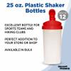 DISCOUNT PROMOS Custom Plastic Shaker Bottles 25 oz. Set of 12, Personalized Bulk Pack - Protein Mixer Cup with Flip Top Lid, BPA Free - Red view 3