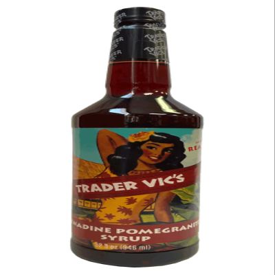 Trader Vic's Premium Grenadine Syrup, Cocktail Drink Mix, 32 Ounce Bottle