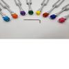 Yantra 8 Sound Healing Color Coded Buddha Beads for Chakra Solfeggio Tuning Forks for Healing with Allen Key view 1