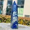 WGPHD Health & Household 1PC Natural Crystal Lapis Lazuli Hexagonal Column Crystal Quartz Point Healing Mineral Tower Ornament DIY Gift Home Decoration (Size : 200-300g) view 2