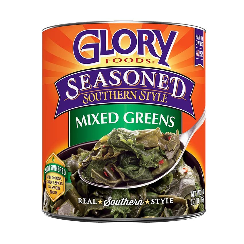 4pk Glory Foods Seasoned Southern Style Mixed Greens Large 27oz Cans