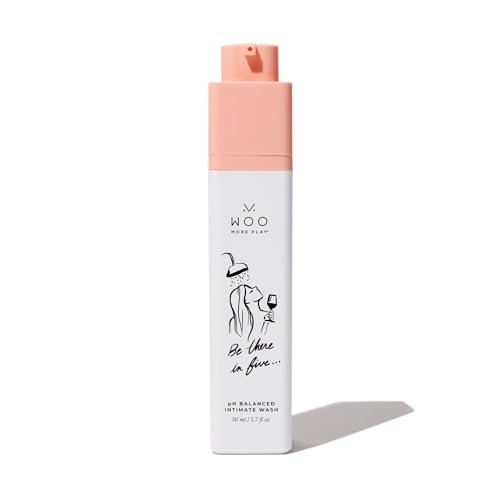 Woo More Play, Be There In Five, Feminine Wash, pH Balanced, Made With Natural Ingredients (Aloe, Calendula Extract, Matricaria Flower Extract) - 50 ml | 1.7 fl oz