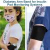 4 Pcs Diabetes Arm Band Diabetes Sensor Cover Washable Reusable Diabetic Sensor Armband Sleeve for Diabetic Supplies Sports (X-Large) view 3
