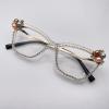 Oversize Transition Photochromic Bifocal Reading Glasses for Women Trendy Cat Eye Computer rhinestones Sunglasses Reades (white, 2.5, multiplier_x) view 3