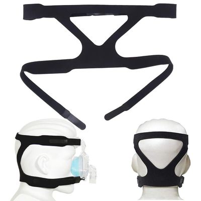 Universal Headgear Strap Full Mask Replace Part CPAP Ventilator Headband (Without Mask) - Black