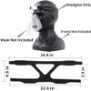Universal Headgear Strap Full Mask Replace Part CPAP Ventilator Headband (Without Mask) - Black view 2