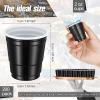 Yetene 200 Pcs 2 oz Plastic Shot Cups Mini Shot Tasting Cups for Wine Whiskey Food Wedding Baby Shower Party Drinking Beer Taste Supplies(Black) view 2