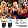Yetene 200 Pcs 2 oz Plastic Shot Cups Mini Shot Tasting Cups for Wine Whiskey Food Wedding Baby Shower Party Drinking Beer Taste Supplies(Black) view 3