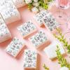100 Pcs Wedding Facial Tissues Welcome Bags Mini Pocket Tissues Travel Size Wedding Favors for Guests 3 Ply Thank You for Celebrating with Us Celebration Graduation(Simplicity) view 2