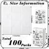 100 Pcs Wedding Facial Tissues Welcome Bags Mini Pocket Tissues Travel Size Wedding Favors for Guests 3 Ply Thank You for Celebrating with Us Celebration Graduation(Simplicity) view 4