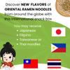 Mystery Asian Ramen Noodles Variety Pack of 12 Instant Noodle with Chopsticks view 3