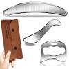 BYYDDIY 3 in 1 Stainless Steel Muscle Scraper Tools Set,Scraping Massage Tools for Physical Therapy,Derma Edge Massage Tool & GuaSha Massage Scraper Tool,IASTM Tools,Guasha Tool for Body view 1