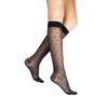 Rejuva Women s Sheer Dot Pattern 15-20 mmHg Knee High Compression Stockings view 1