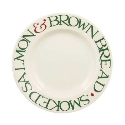 Emma Bridgewater Christmas Toast & Marmalade Smoked Salmon 8 1/2 Inch Plate