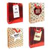 allgala 12-PC (12.5x10.25 inch) Premium Metallic Foil Hotstamping Chritmas Gift Bag-GP91052 view 1