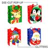 allgala 12-PC (6 x4.75 inch) Premium Vivid Cartoon Design Glitter Chritmas Gift Bag-GP91070 view 4