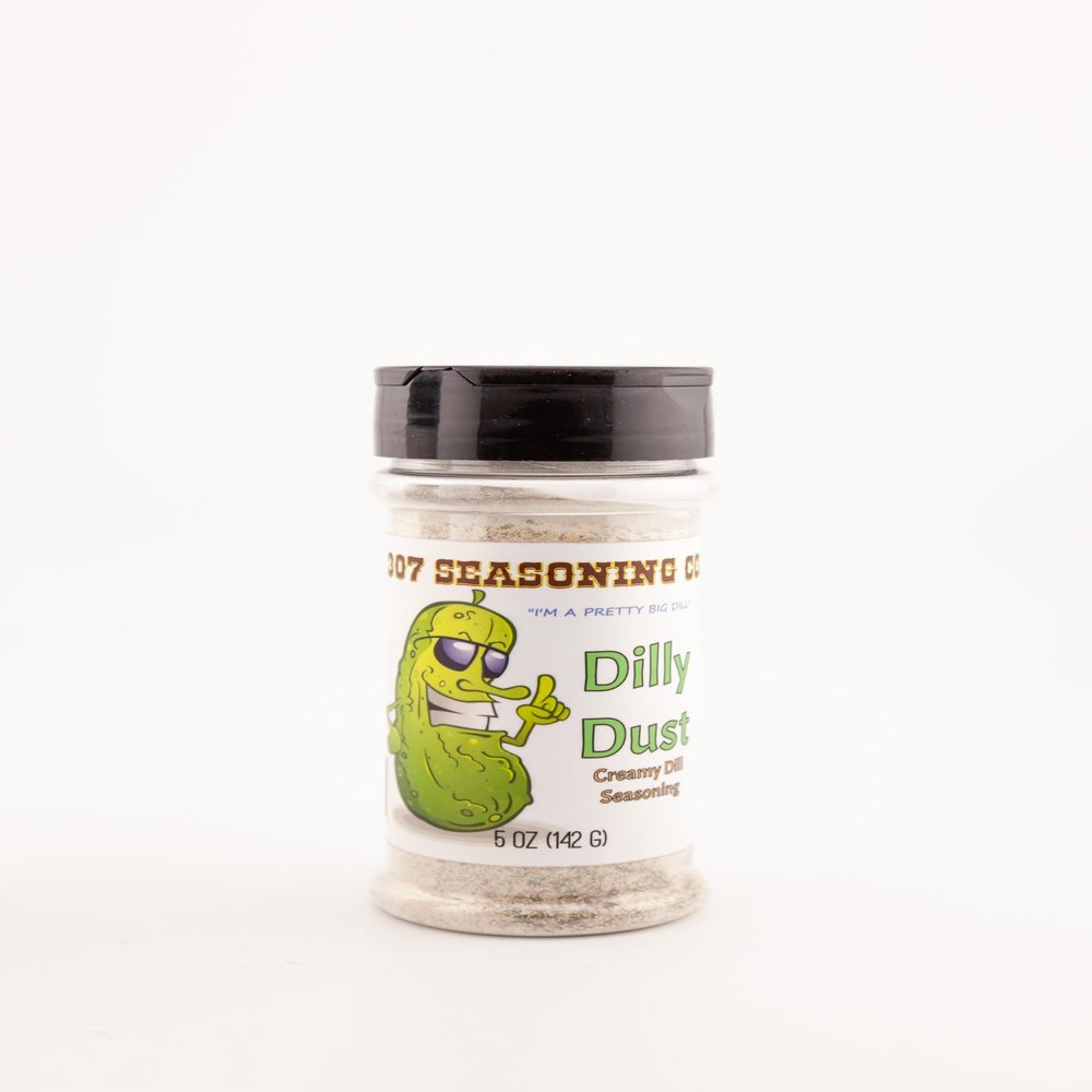 307 Seasoning Co. Dilly Dust 5oz All Natural Gluten Free No Sugar No MSG Creamy Dill Pickle Flavor Seasoning for Popcorn Burgers Shrimp Chicken Wings