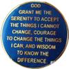 11 Year AA Medallion Reflex Blue Gold Plates Sobriety Chip XI view 2